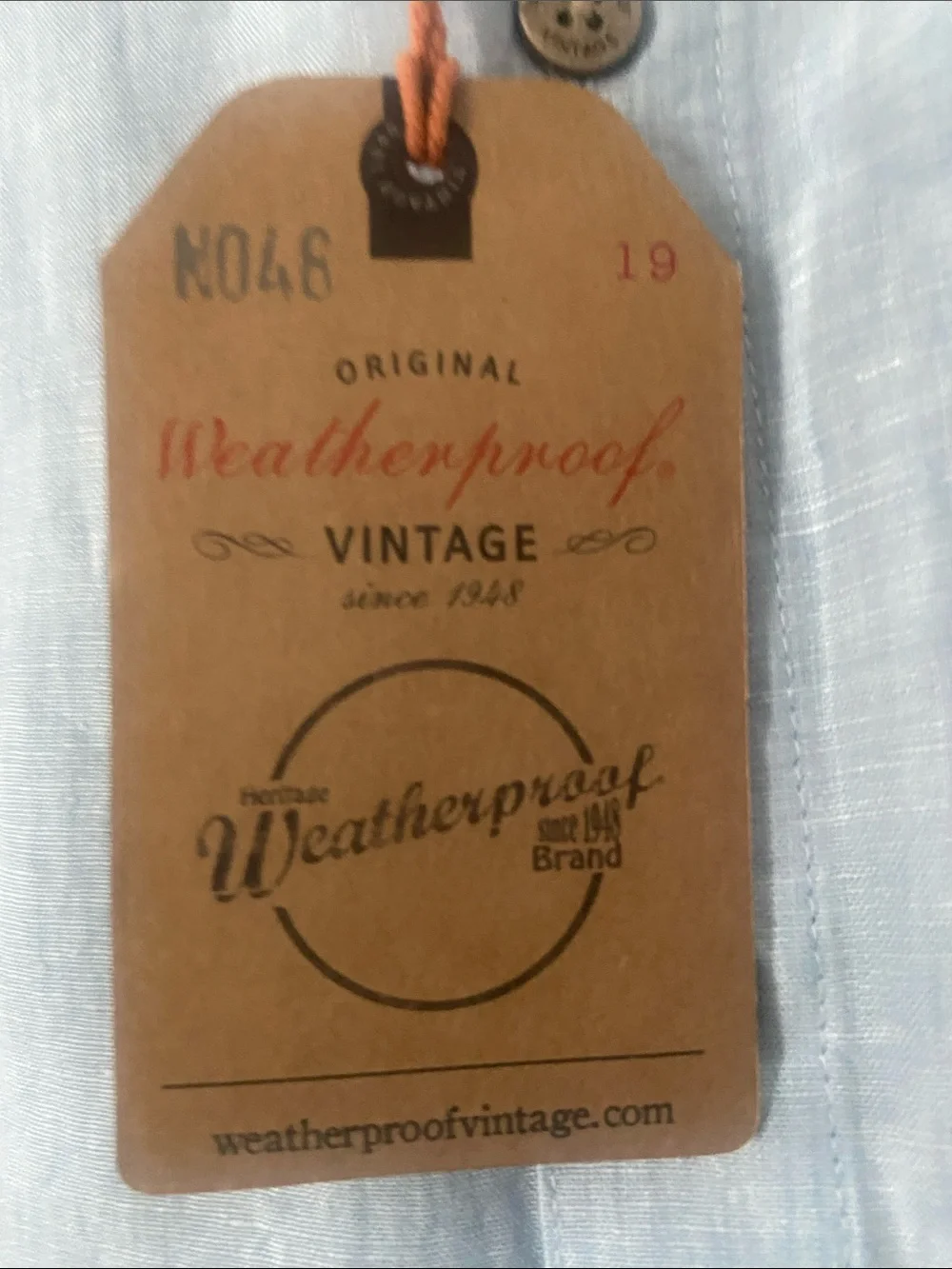 Weatherproof Light Blue Short-Sleeve Button-Down Linen Shirt 3 for $30 - Picture 3 of 5